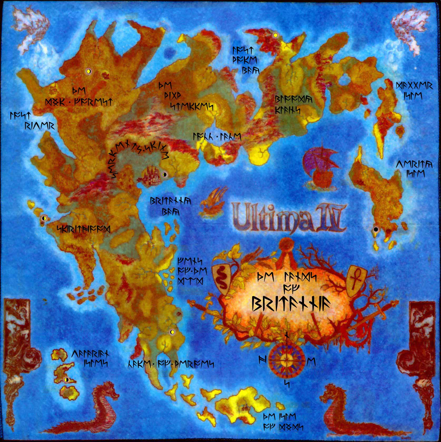 Ultima IV - The Large Map